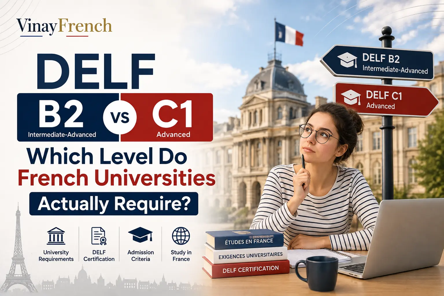 Blog DELF B2 vs C1 Which Level Do French Universities Actually Require